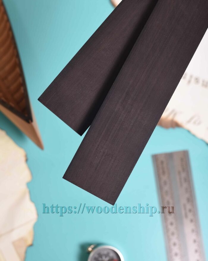 Пластина граб черный 400х40х1  1шт. — изображение 1