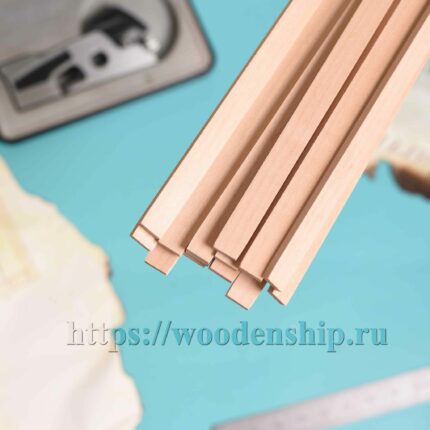 Рейка прямоугольная груша светлая 500х1х9 (3шт.)