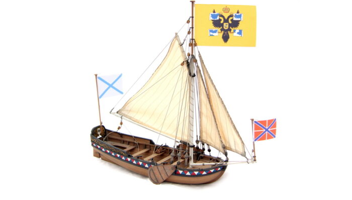 Сборная модель корабля "Ботик Петра I" (Декор из дерева) 1:24 — изображение 6