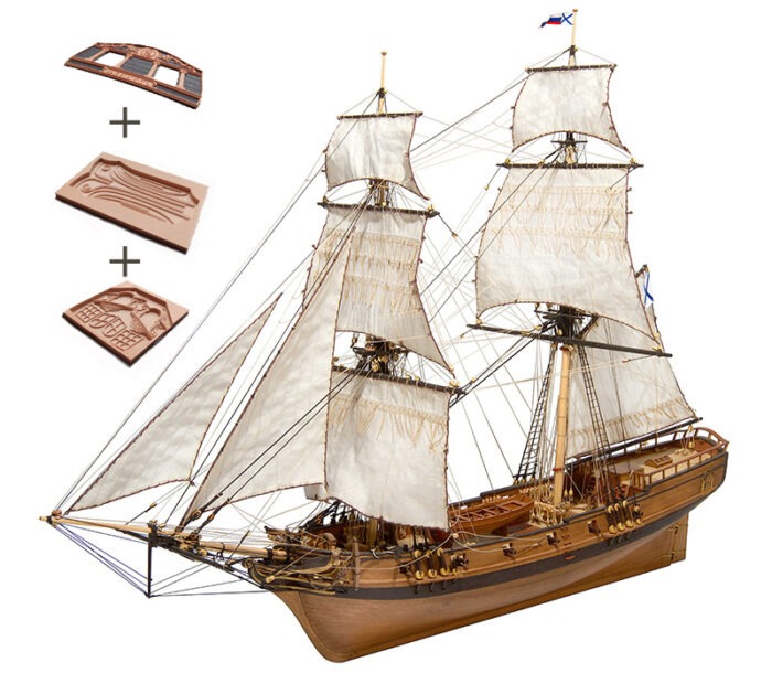 Бригантина "Феникс" ПЛЮС 1:72 ДЕКОР — изображение 1