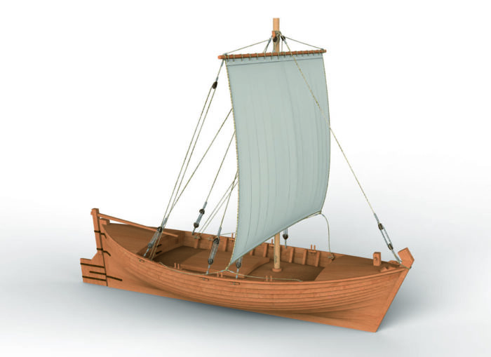 Сборная модель корабля "Поморский коч" 1:72 — изображение 1