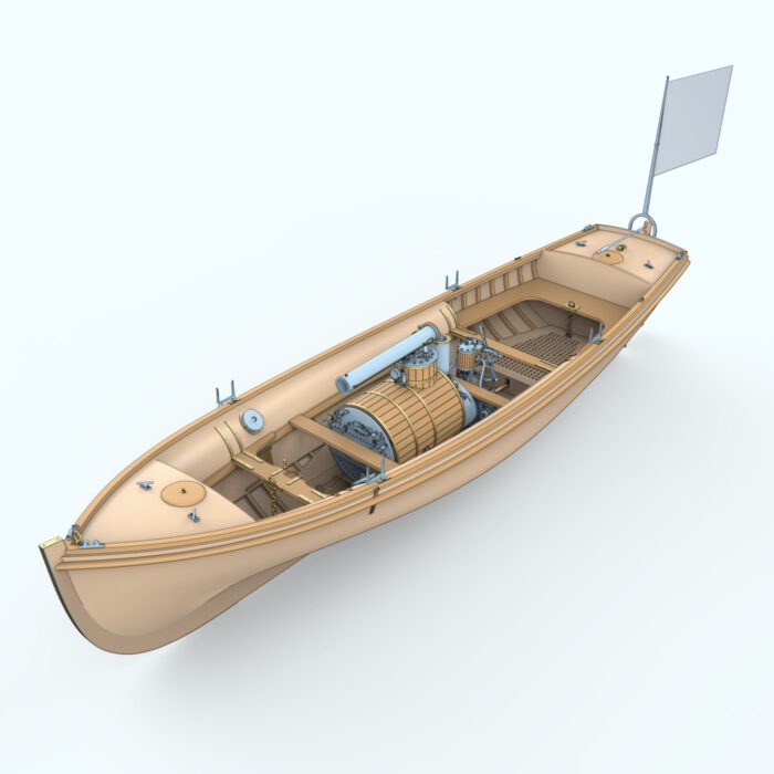 steam-cutter-28-foot-01 Паровой катер системы Уайта 1:24 (базовый набор) — изображение 1