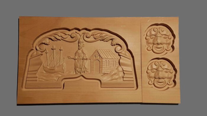 botik-petra-scaled Кормовой декор для набора "Ботик Петра" 1:24 — изображение 1