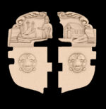 Кормовой декор для набора "Ботик Петра" 1:72 - Составной