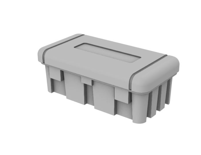 Ящик огнетушителя без стекла М1:43 — изображение 1