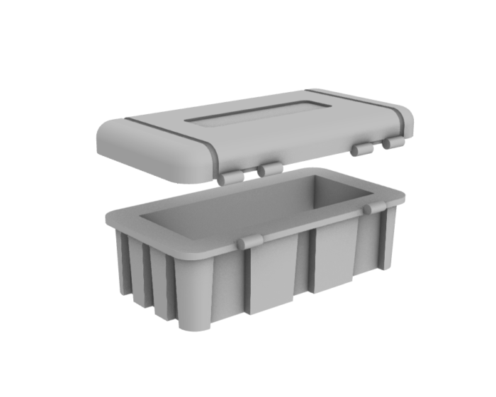 Ящик огнетушителя без стекла М1:43 — изображение 3