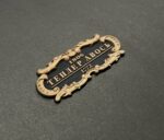 Табличка "Тендер "Авось" 55х25мм черная.