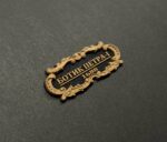 Табличка "Ботик Петра-I" 40х17мм Черная.