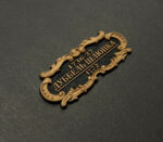 Табличка "Дуббель шлюпка" 55х25мм Черная