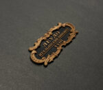 Табличка "Леудо" 55х25мм. Черная.