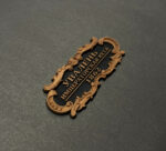 Табличка "Увалень" 55х25мм. Черная.