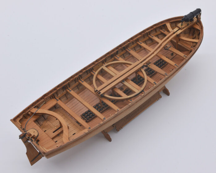 баркас4 Баркас корабля «Двенадцать апостолов» (1841) с 24-фунтовой карронадой 1:48 — изображение 4