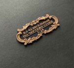 Табличка "Ял-4" 55х25мм. Черная