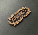 Табличка "Абрау Дюрсо" 55х25мм. Черная