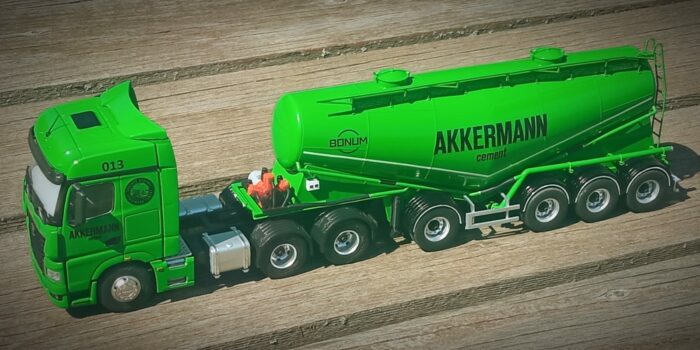 Полуприцеп цементовоз "Бонум" Akkermann. готовая модель 1:43 ПОД ЗАКАЗ — изображение 2