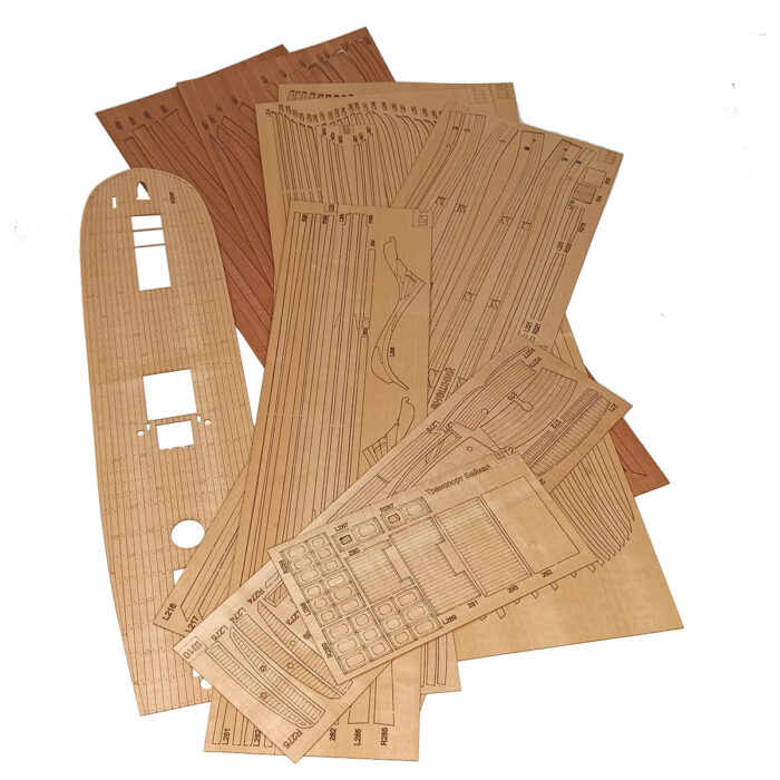 Сборная модель корабля "Транспорт Байкал" 1:72 — изображение 3