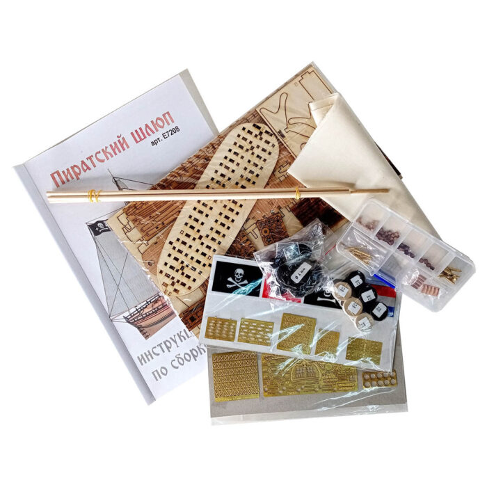 Сборная модель корабля "Пиратский шлюп" 1:72 — изображение 9