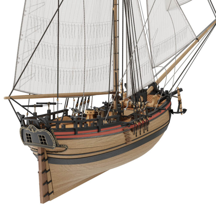 Сборная модель корабля "Пиратский шлюп" 1:72 — изображение 8