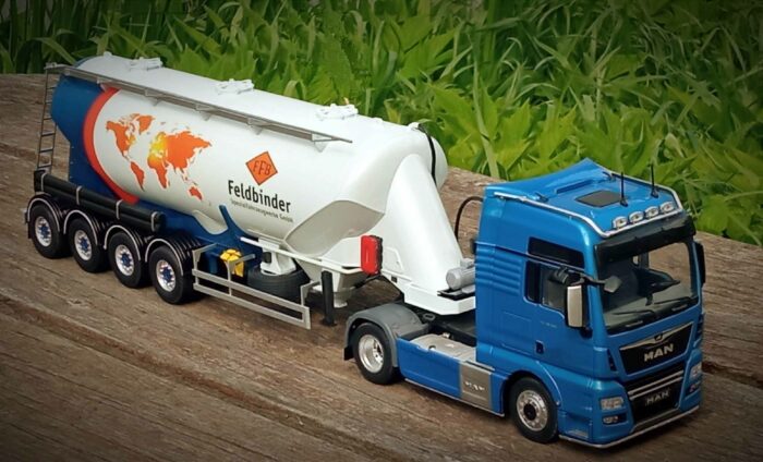 P9LrvicScgo Полуприцеп муковоза 4-х осный "Feldbinder". готовая модель 1:43 ПОД ЗАКАЗ — изображение 2