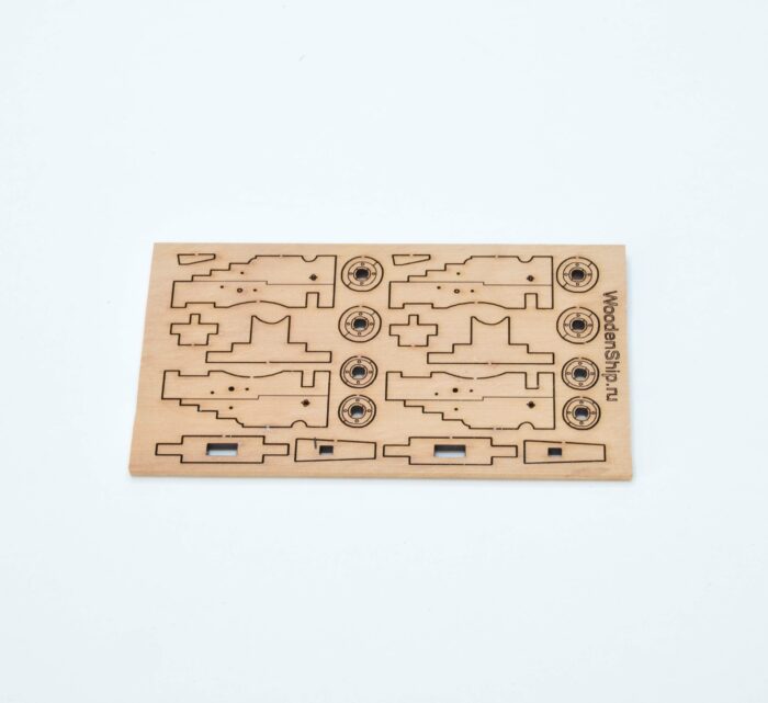 Станок для пушки XVIIIвек. 28мм. 1:64 (2шт) — изображение 4