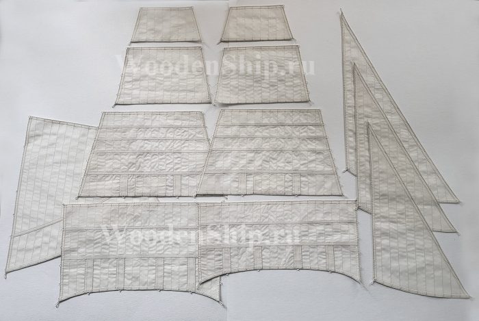 Merkury6 Комплект парусов "Бриг "Меркурий" Премиум 1:72 — изображение 1