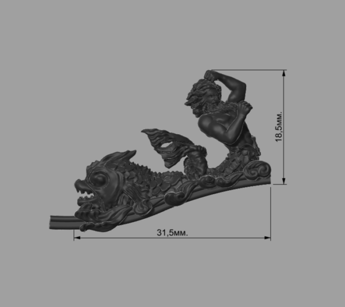 Фигурки Посейдона "Черная жемчужина" 2шт. — изображение 2