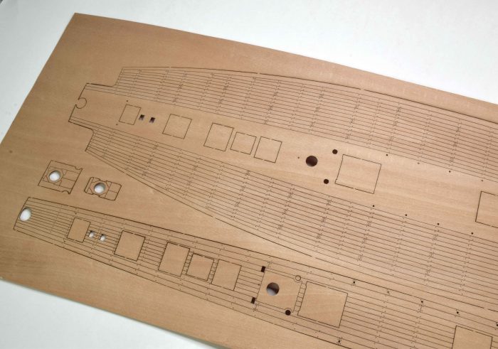 Палуба из груши для сборной модели корабля "Бриг МЕРКУРИЙ" 1:72 — изображение 3