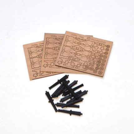 Набор для сборки корабельных пушек XVIIIвек. 1:100 (12шт)