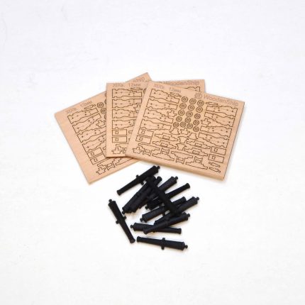 Набор для сборки корабельных пушек XIXвек. 1:100 (12шт)