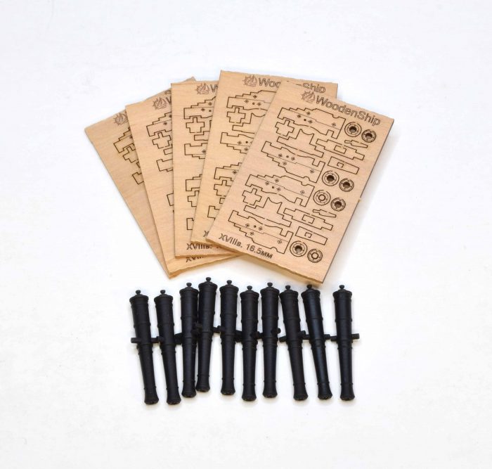 Набор для сборки корабельных пушек XVIIIвек. 1:72 (10шт) Набор для сборки корабельных пушек XVIIIвек. 1:72 (10шт) — изображение 1