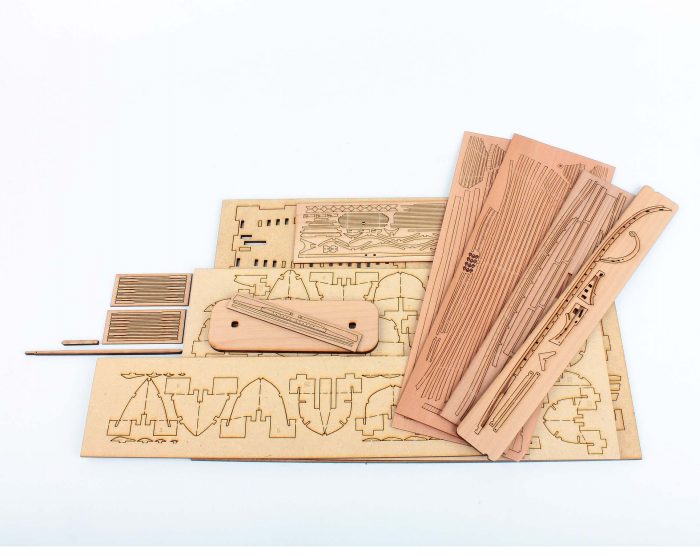 Сборная модель "Греческая унирема "АРГО"+фигурка Ясона и амфоры 1:48 — изображение 3