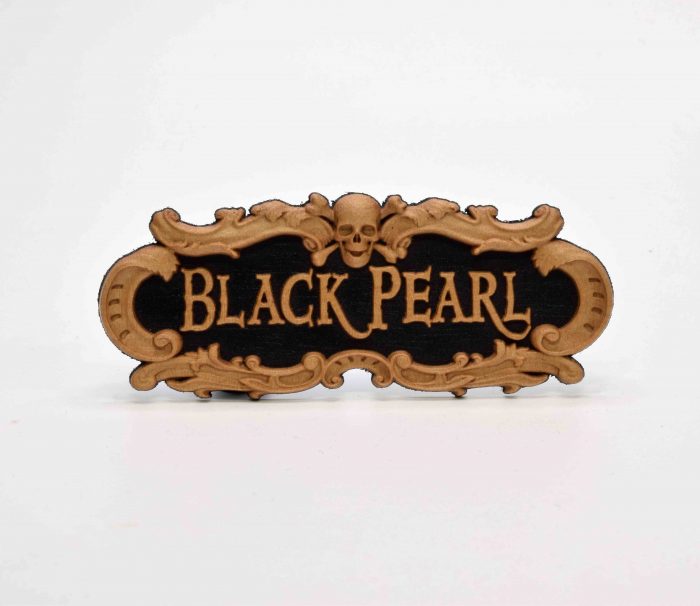 Табличка "Черная Жемчужина" 80х30мм.(Большая!) — изображение 1