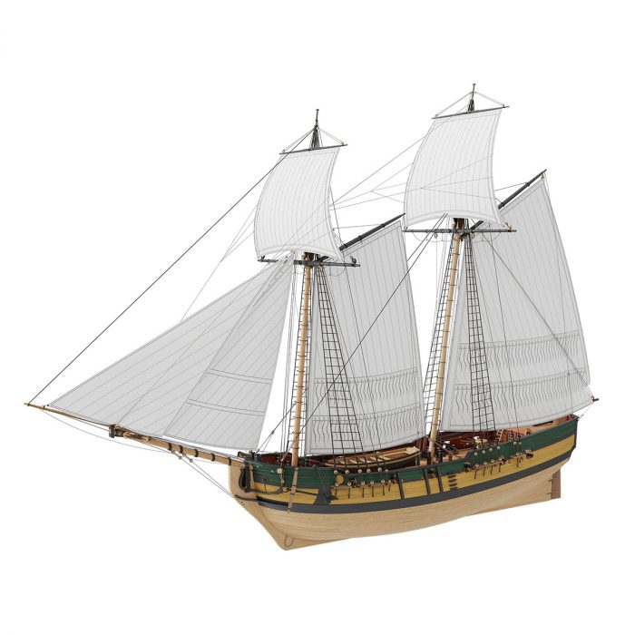 7210-2_2 Сборная деревянная модель "Шхуна "ИЗМАИЛ" 1:72 — изображение 1